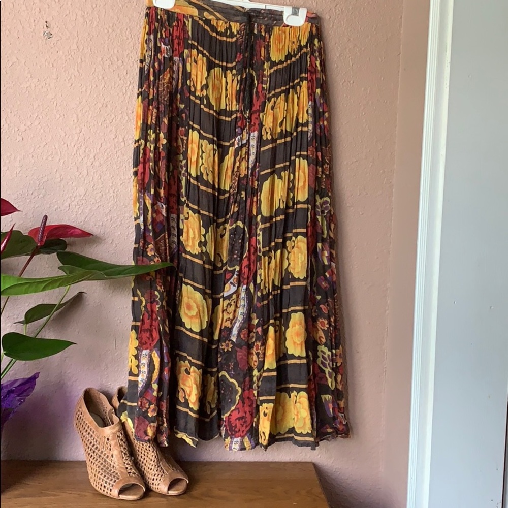 Floral colorful skirt